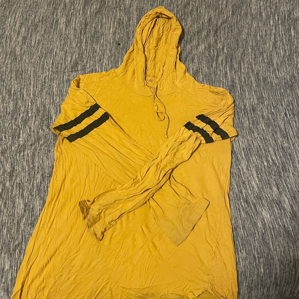 Yellow Shirt With Hoodie